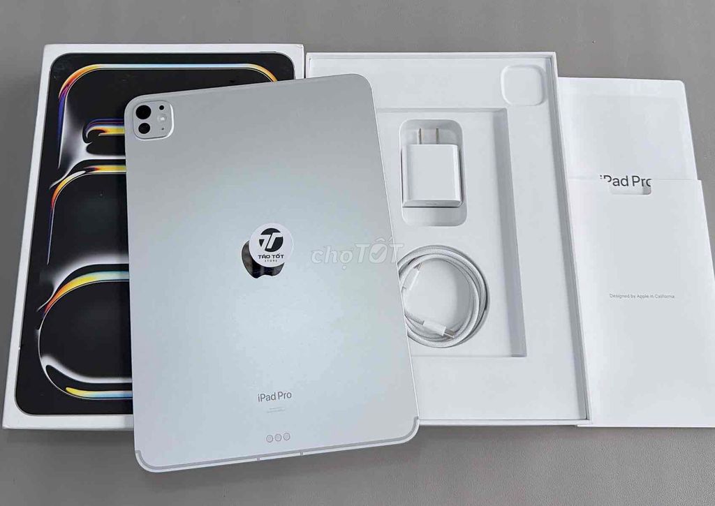 Apple iPad Pro M4 Wifi + 5G 256GB Bạc keng 26Ls. Mua bán Máy tính bảng tại Quận 10 Tp Hồ Chí Minh được đăng bởi Táo Tốt Apple  hình 1