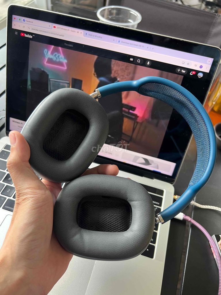 Airpod max blue 97% body