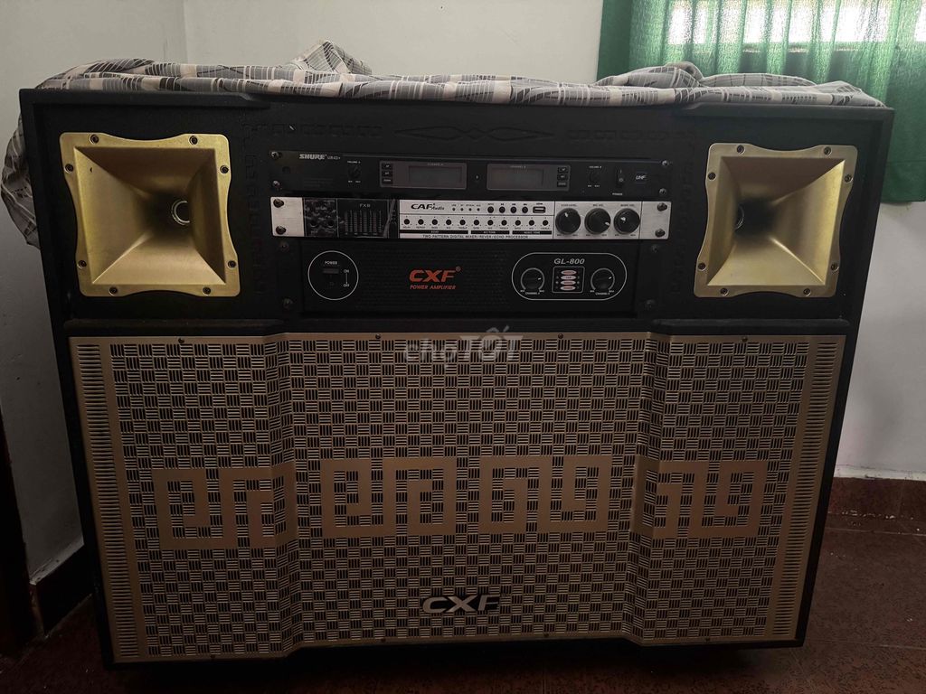 Dàn karaoke CXF GL-800 Đen, vàng. Mua bán Tivi, Âm thanh tại Thành phố Tân An Long An được đăng bởi Nguyễn Thanh Na hình 1