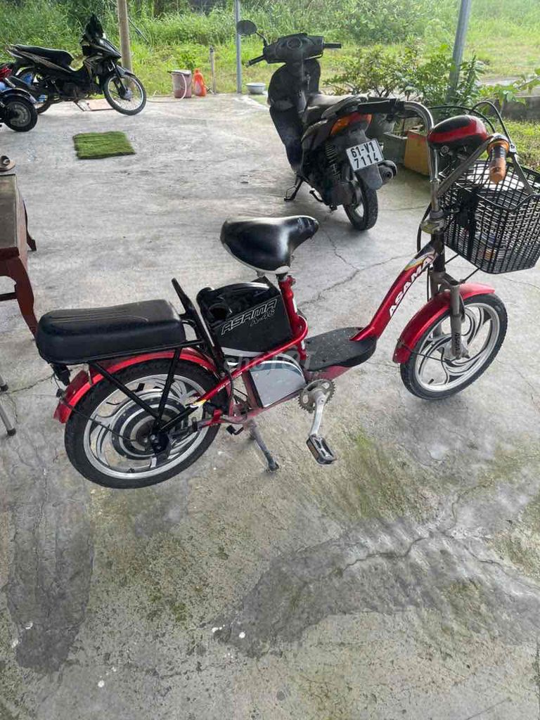 xe đạp điện asama.4 bình. Mua bán Xe điện tại Thành phố Thủ Dầu Một Bình Dương được đăng bởi minh trí hình 3