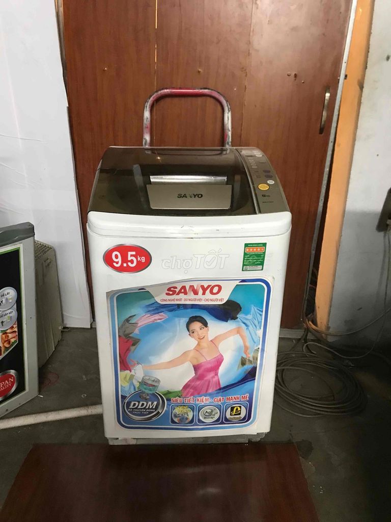 Máy Giặt Sanyo 9,5kg giặt khoẻ vắt êm