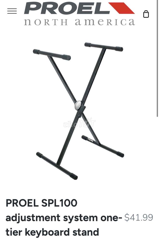 Chân đàn Proel SPL100 cũ (xuất xứ ở Ý). Mua bán Nhạc cụ tại Quận 12 Tp Hồ Chí Minh được đăng bởi Minh Van hình 1