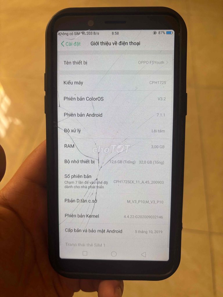 OPPO F5 Youth 32GB Đen. Mua bán Điện thoại tại Thành phố Biên Hòa Đồng Nai được đăng bởi Bán thanh lý dưới 2tr hình 1