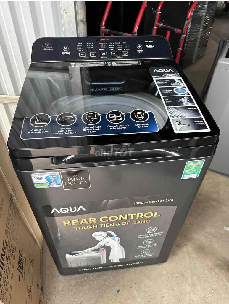 MÁY GIẶT AQUA CỬA TRÊN 7,5KG TRẢ GÓP MÁY MỚI 100%