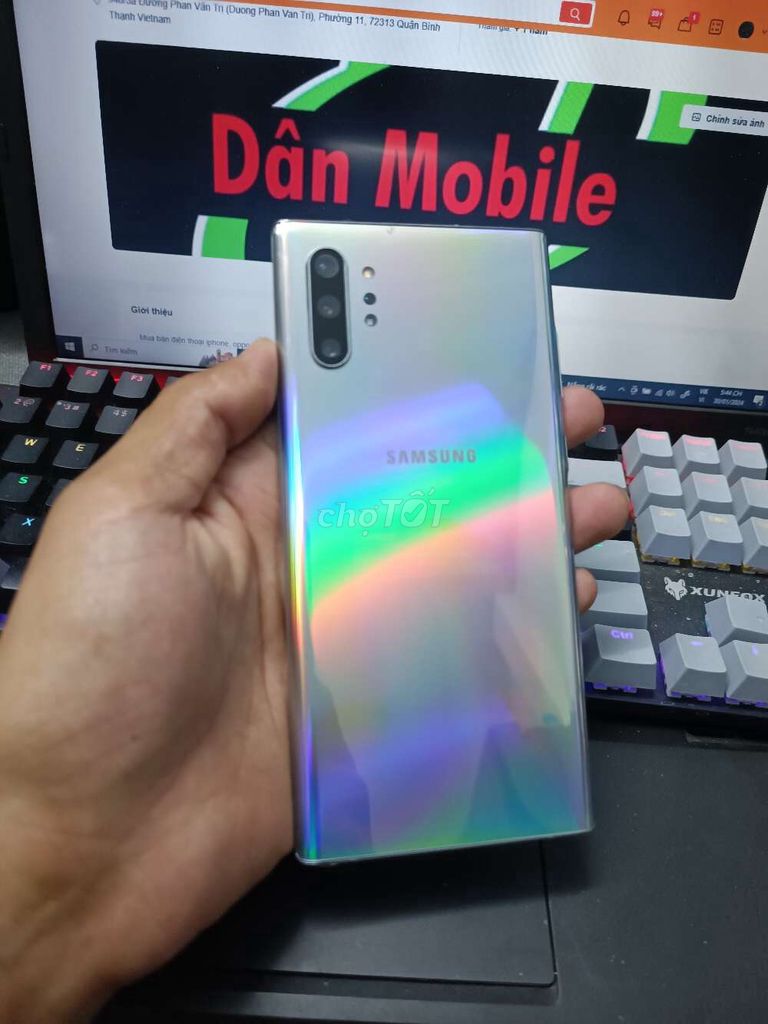 SAMSUNG NOTE 10 PLUS 5G 12GB.256GB PIN4300 FULL CN. Mua bán Điện thoại tại Quận Bình Thạnh Tp Hồ Chí Minh được đăng bởi Dân Mobile hình 1