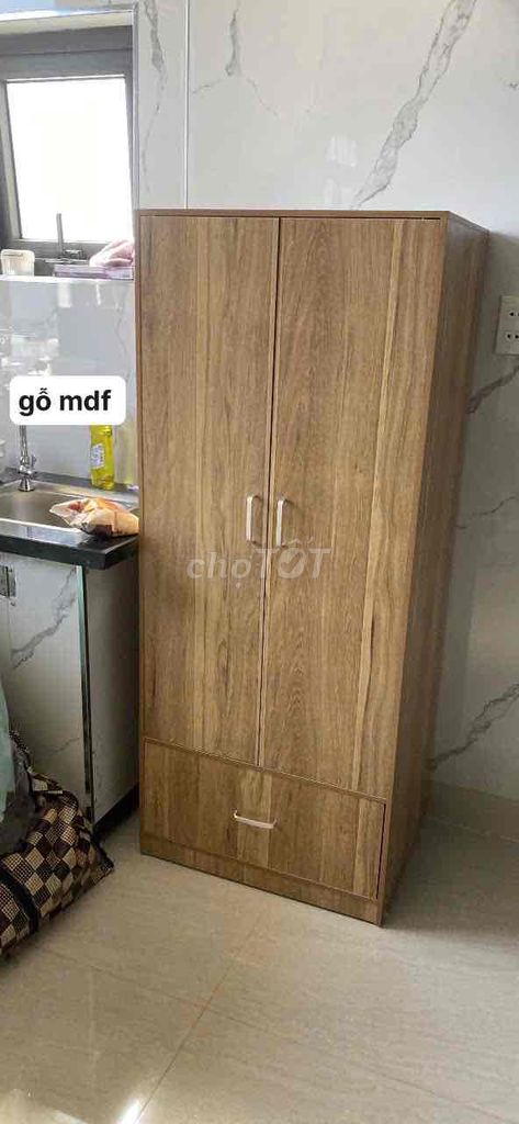 Tủ quần áo Gỗ MDF Vân gỗ 1m48x60cm. Mua bán Tủ, kệ gia đình tại Quận Thanh Khê Đà Nẵng được đăng bởi Bàn Ghế Kệ Tủ Nội Thất Đn hình 1
