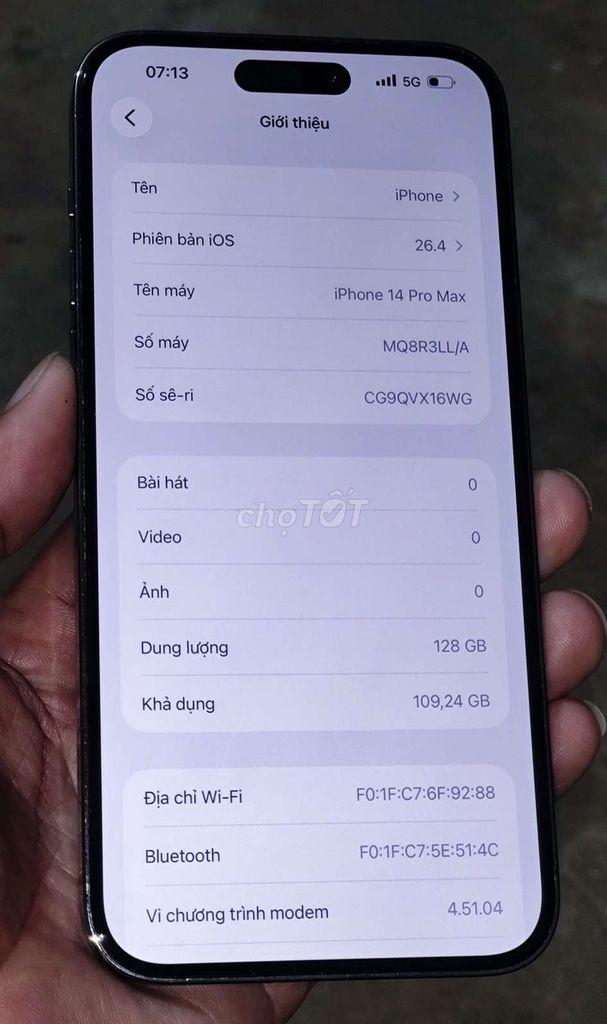 iPhone 14 Pro Max 128GB Quốc Tế , Zin ,Có Trao Đổi. Mua bán Điện thoại tại Thành phố Buôn Ma Thuột Đắk Lắk được đăng bởi DQ hình 1