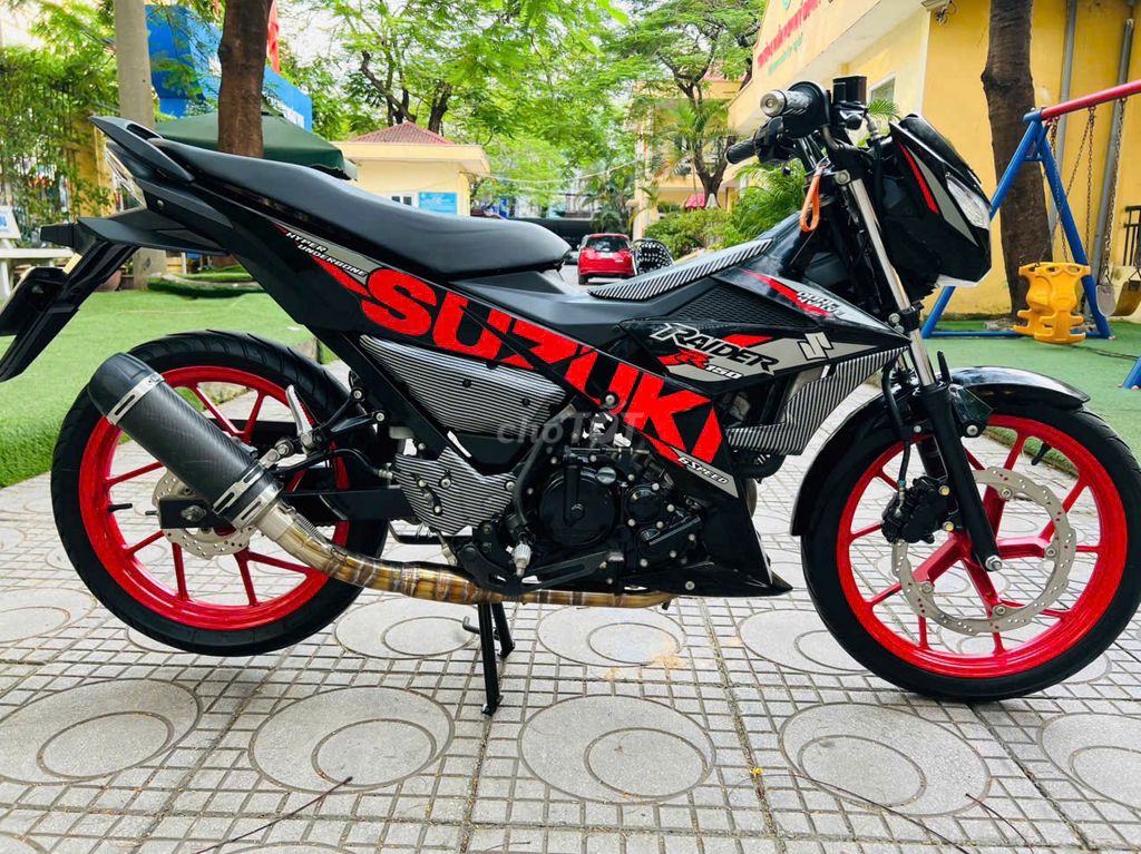 RAIDER 150 ĐỎ ĐEN NGUYÊN BẢN  MÁY ZIN CHẤT. Mua bán Xe máy tại Quận Cầu Giấy Hà Nội được đăng bởi TRÍ KIÊN hình 5
