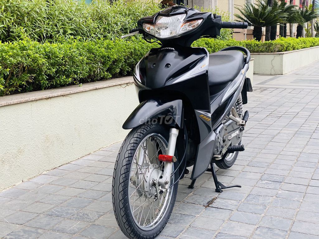 Honda Wave S110 2012 Черный гладкий двигатель..