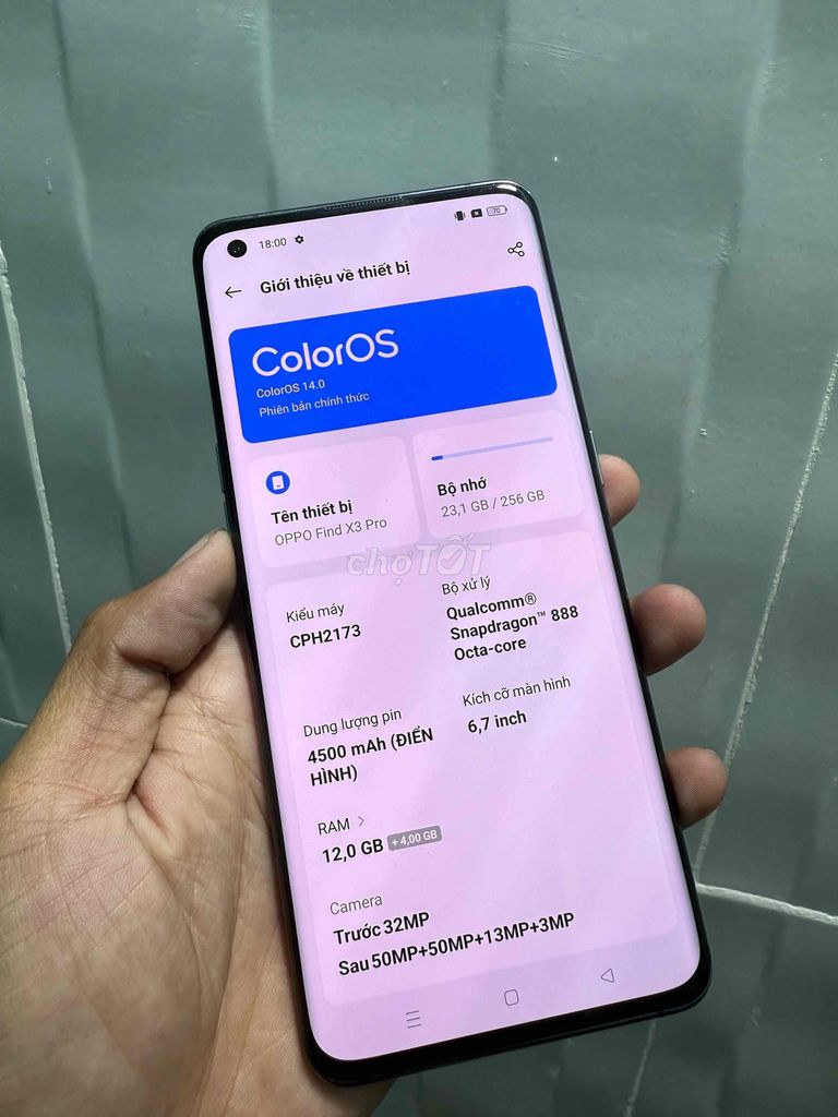 oppo find X3 pro ram 12gb/256gb