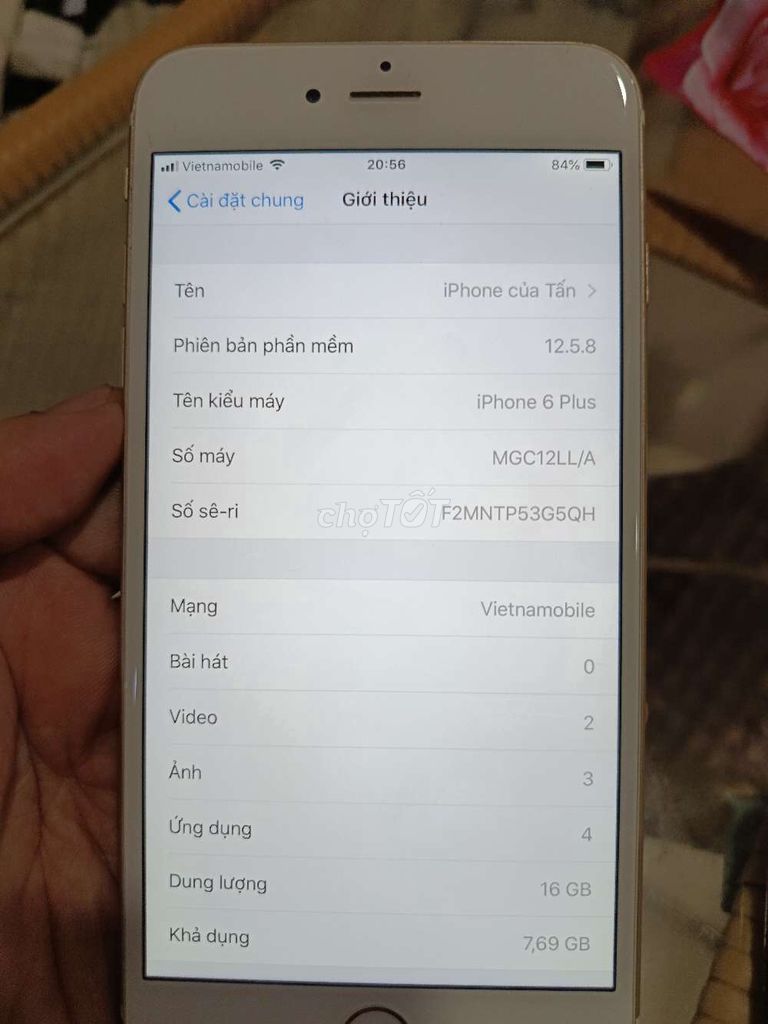 iPhone 6 Plus 16GB Vàng Đã sử dụng. Mua bán Điện thoại tại Thành phố Nha Trang Khánh Hòa được đăng bởi mai trà my hình 1