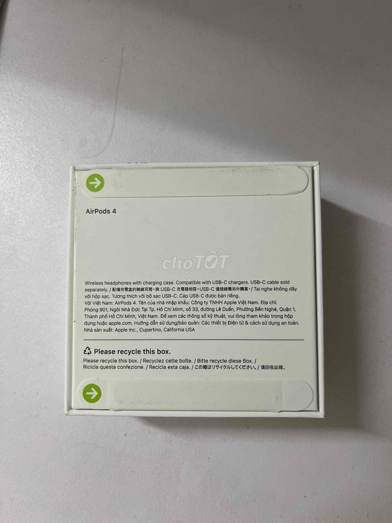 Tai nghe Apple AirPods 4 Trắng Mới. Mua bán Tivi, Âm thanh tại Quận Ninh Kiều Cần Thơ được đăng bởi Hai Vo hình 1
