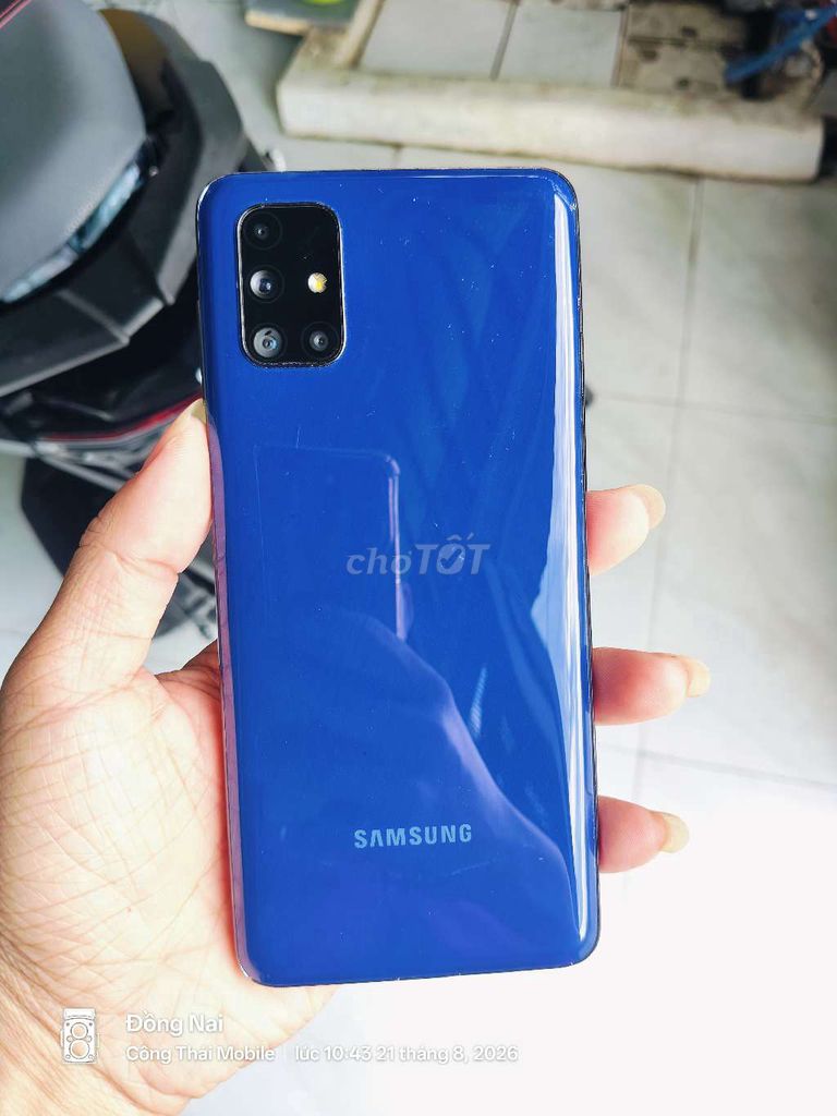 Samsung M51 128GB Xanh 7000 mAh Like New. Mua bán Điện thoại tại Huyện Vĩnh Cửu Đồng Nai được đăng bởi thái  hình 1