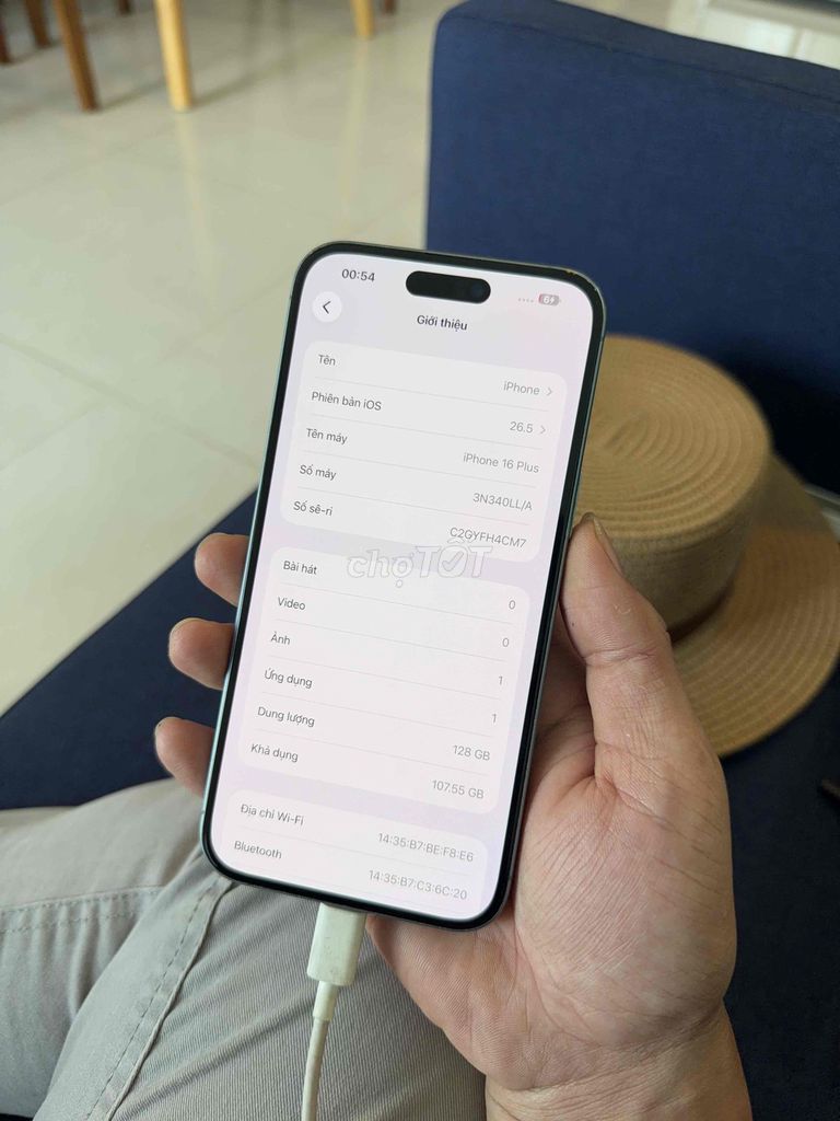 iPhone 16 Plus 128GB quốc tế có giao lưu bù trừ. Mua bán Điện thoại tại Thành phố Vũng Tàu Bà Rịa - Vũng Tàu được đăng bởi phước  hình 1