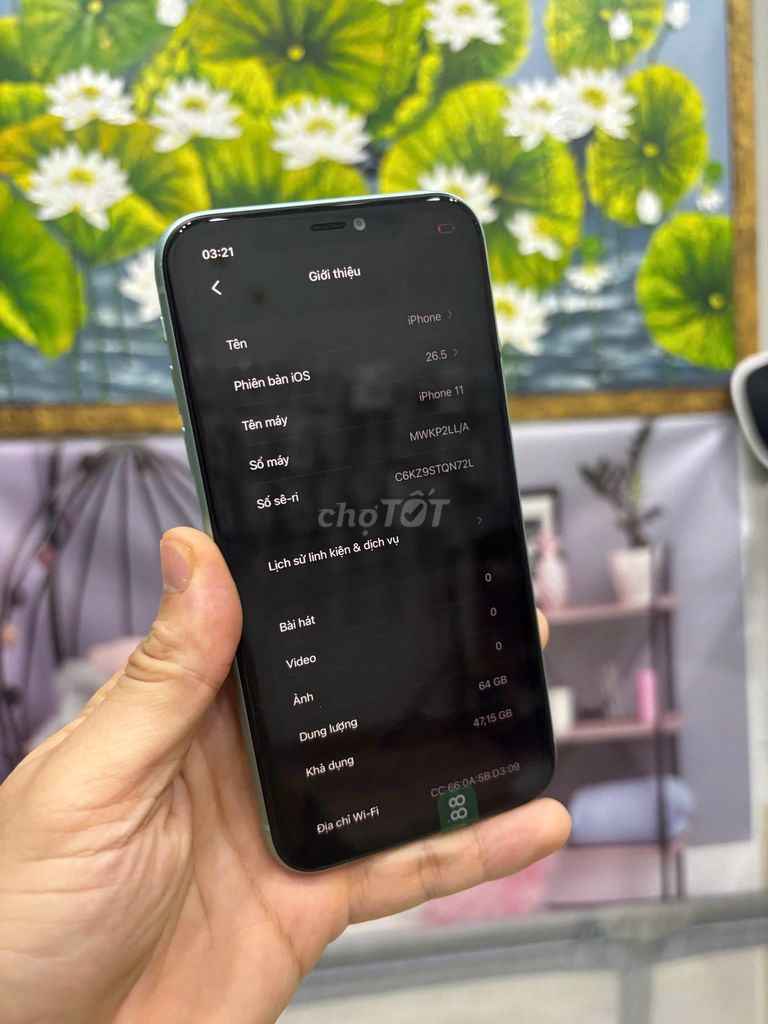 iPhone 11 64GB Xanh lá Quốc tế Face Id Oled. Mua bán Điện thoại tại Quận Bắc Từ Liêm Hà Nội được đăng bởi Cửa hàng Bính Táo hình 1