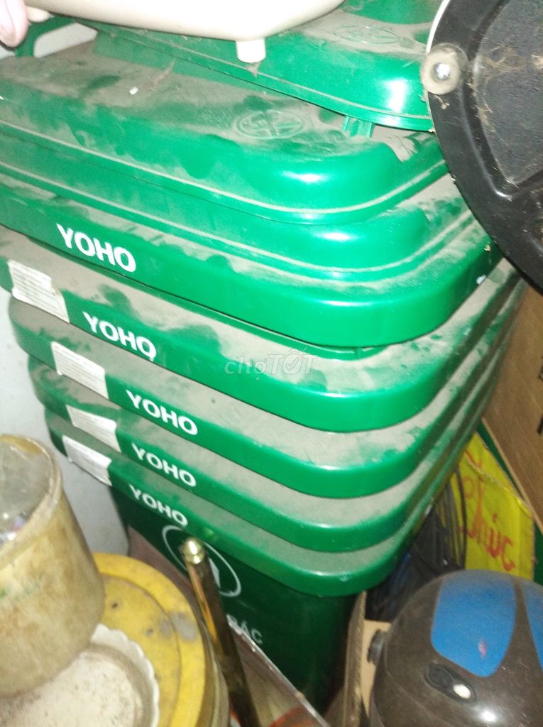 Thùng rác YOHO 60L Xanh lá. Mua bán Nội thất, đồ gia dụng khác tại Quận Bình Tân Tp Hồ Chí Minh được đăng bởi Hà Vân hình 1