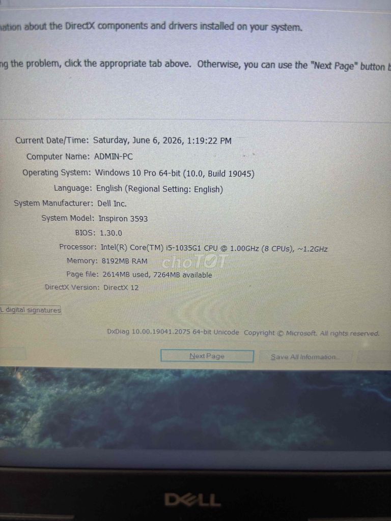 Dell Inspiron 3593 i5-1035G1 đời cao thanh lý. Mua bán Laptop tại Quận Hà Đông Hà Nội được đăng bởi Shop laptop công nghệ máy tính Chiến thắng hình 1