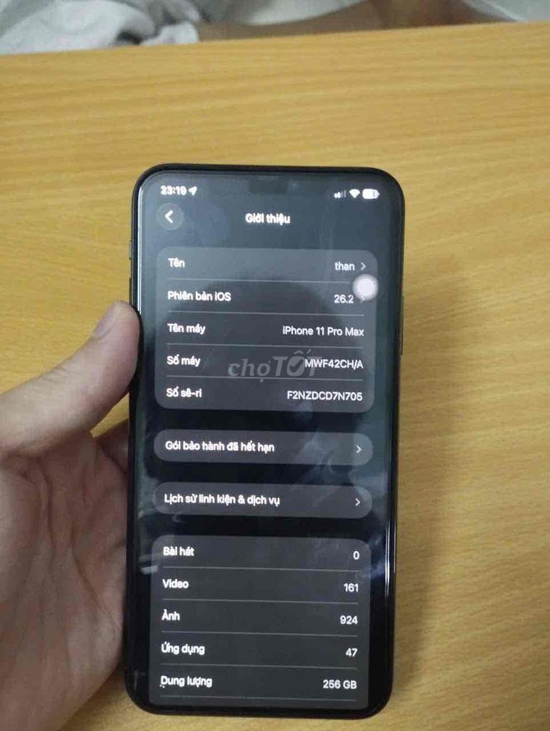Apple iPhone 11 Pro Max 256GB Xám. Mua bán Điện thoại tại Quận Gò Vấp Tp Hồ Chí Minh được đăng bởi Y-Zô Than Mlô hình 1