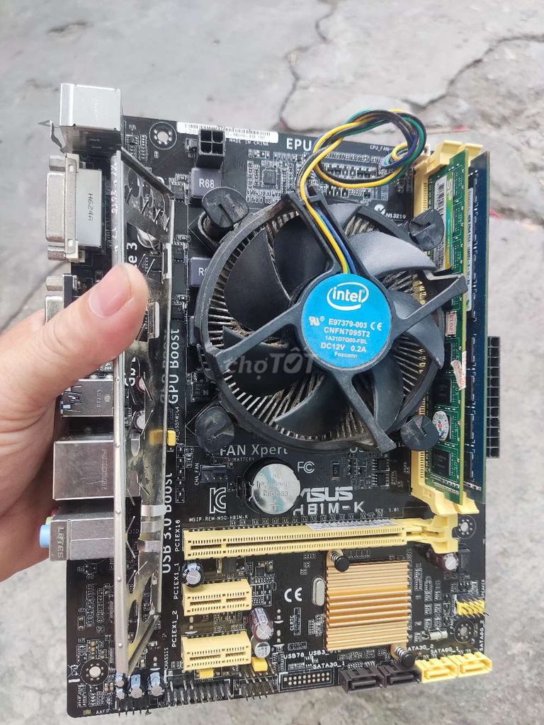 Combo H81 Asus. I3 41xx. Ram 8gb. Giá rẻ