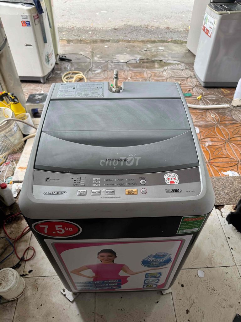 Máy giặt Panasonic 7.5kg Nhật Bản Xám. Mua bán Máy giặt tại Quận Ninh Kiều Cần Thơ được đăng bởi Hàng Điện Máy Thanh Lý hình 1