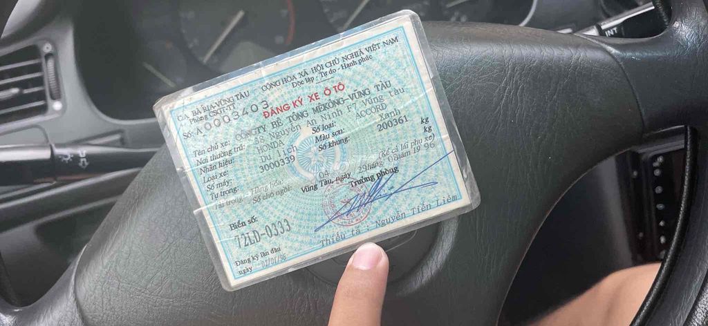 Honda Accord 1995 2.0 MT - 200000 km. Mua bán Ô tô tại Huyện Châu Đức Bà Rịa - Vũng Tàu được đăng bởi Nguyễn vũ linh hình 10