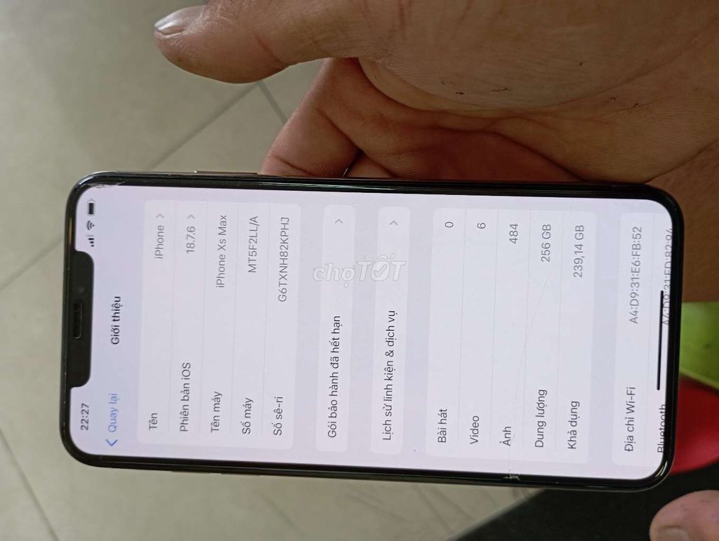 iPhone Xs Max 256GB càn bán lại. Mua bán Điện thoại tại Quận 7 Tp Hồ Chí Minh được đăng bởi Đoàn vĩnh trường hình 1