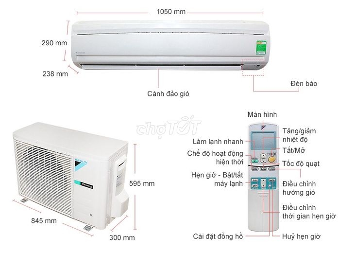 Máy lạnh Daikin 2HP FTNE50MV1V - 98% như mới. Mua bán Máy lạnh, điều hoà tại Quận 4 Tp Hồ Chí Minh được đăng bởi Trương Thị Ngọc Mai hình 1