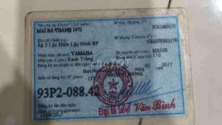 sirius cần giao lưu ngang nouvo6. Mua bán Xe máy tại Huyện Bàu Bàng Bình Dương được đăng bởi Katy hình 3