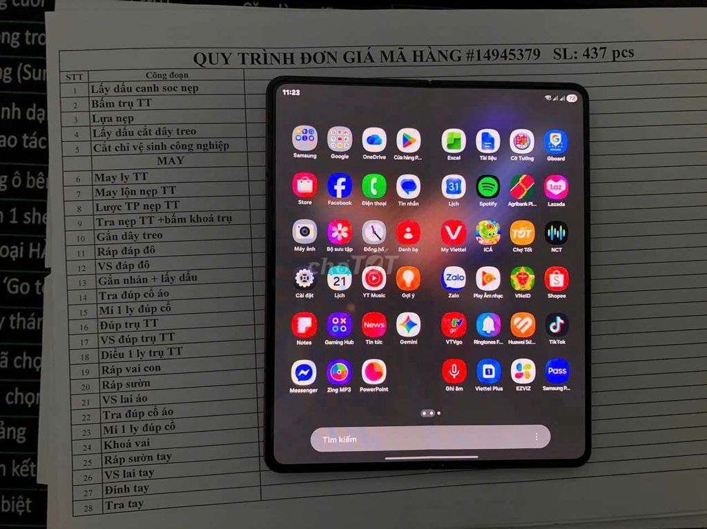 Samsung Galaxy Z Fold 4  2 SIM. Mua bán Điện thoại tại Huyện Mỏ Cày Nam Bến Tre được đăng bởi nguyenkhanh hình 1