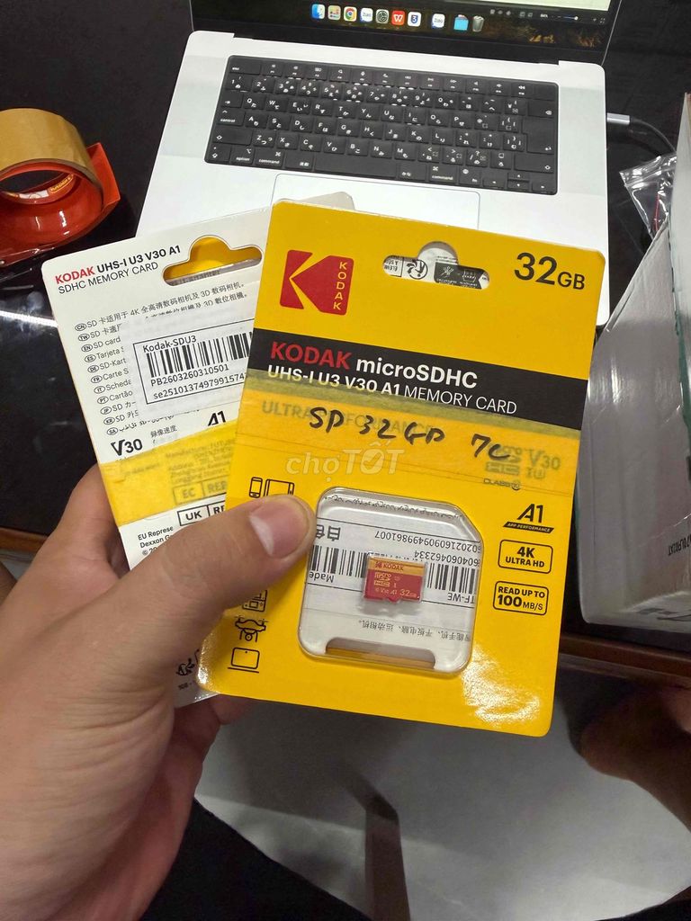 Thẻ nhớ Kodak 32GB-64GB UHS-I U3 V30 A1. Mua bán Phụ kiện (Màn hình, Chuột...) tại Quận Hai Bà Trưng Hà Nội được đăng bởi Hoàng Thái Lâm  hình 1