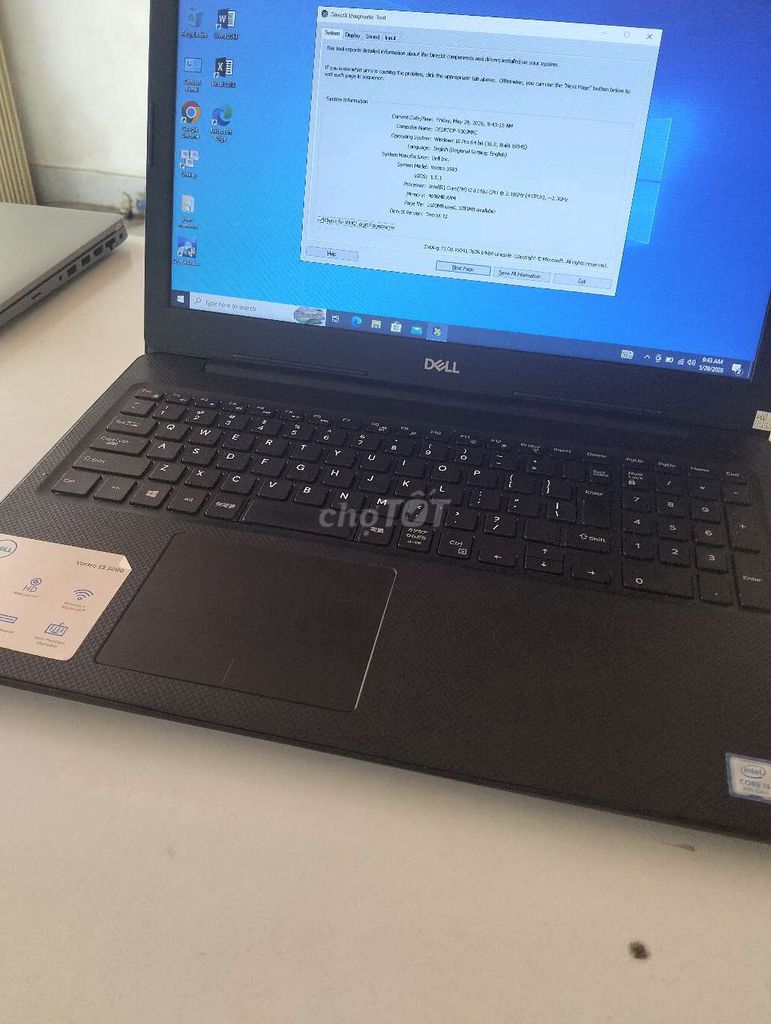 Dell Vostr***5U 4GB/256GB. Mua bán Laptop tại Thành phố Nha Trang Khánh Hòa được đăng bởi le cuong  hình 1