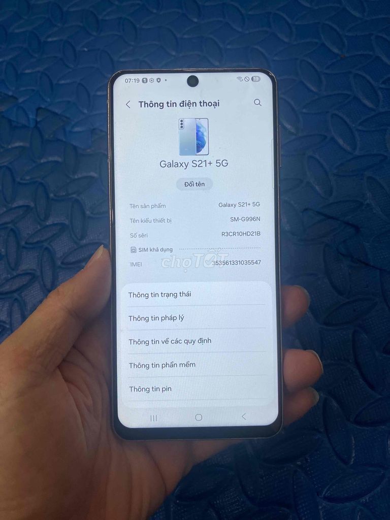 Bán Xác Samsung S21plus Ram8/256 zin hỏng màn. Mua bán Điện thoại tại Quận Hà Đông Hà Nội được đăng bởi Mạnh Mobile hình 1
