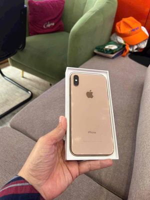 iphone Xsmax 64gb vàng qtế mỹ pin new 100 zin keng