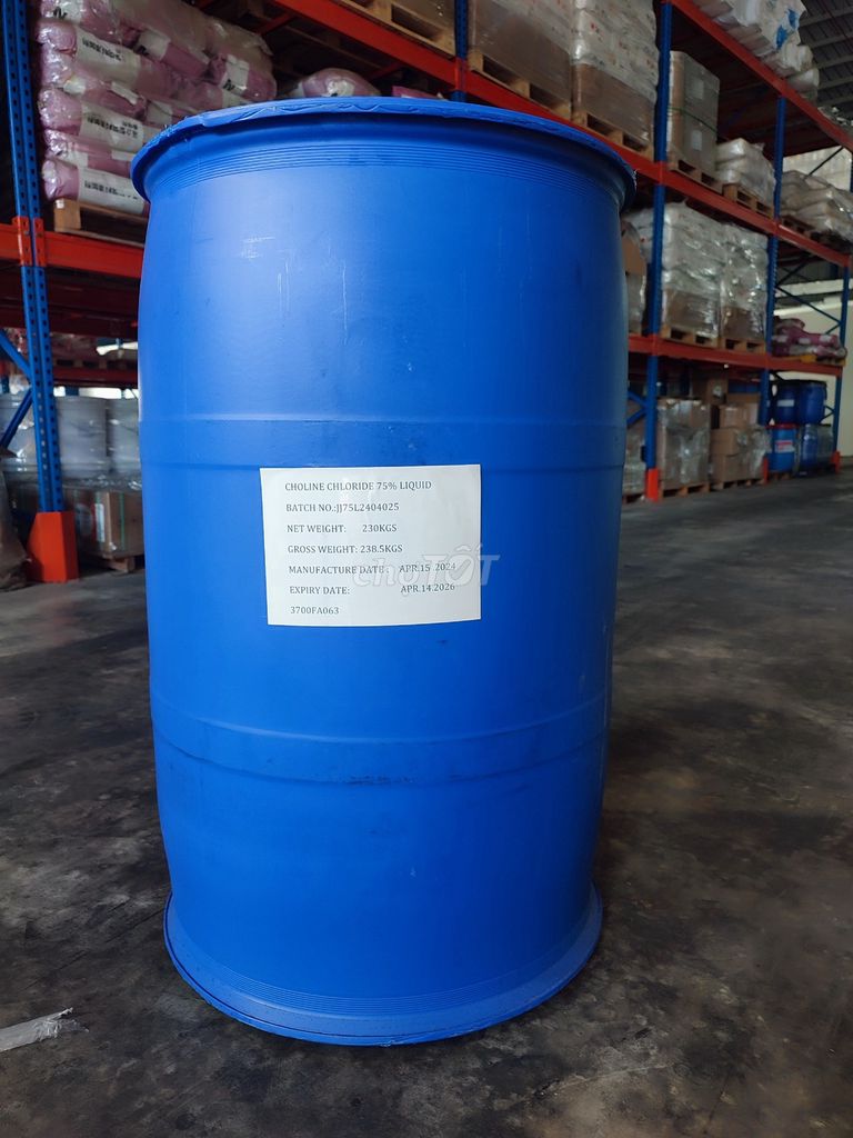 Choline Chloride 75%–Hỗ Trợ Gan,Tăng Trọng Tôm Cá. Mua bán Phụ kiện, Thức ăn, Dịch vụ tại Huyện Đức Hòa Long An được đăng bởi Trinh Trần hình 1