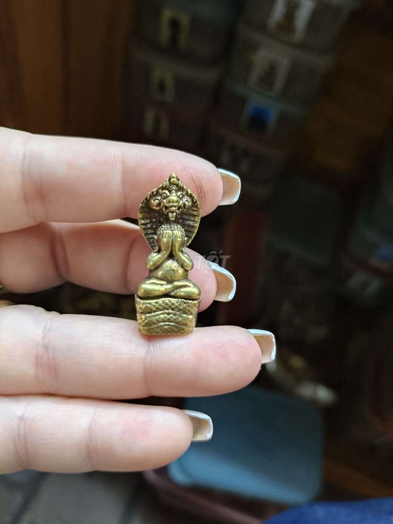 Tượng mini Đồng đúc đặc Thái Lan màu Đồng. Mua bán Đồ sưu tầm, đồ cổ tại Huyện Cần Giuộc Long An được đăng bởi Tiến Phan hình 1
