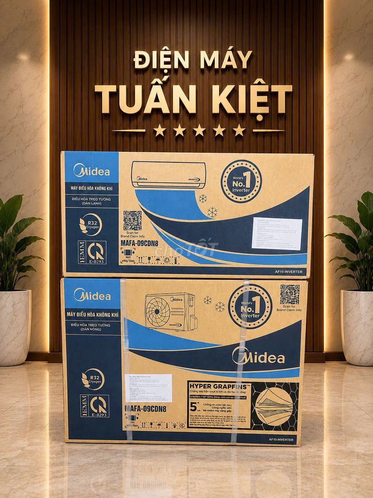 Máy lạnh Midea 1.5HP Inverter. Mua bán Máy lạnh, điều hoà tại Huyện Bình Chánh Tp Hồ Chí Minh được đăng bởi Điện Máy Tuấn Kiệt hình 1