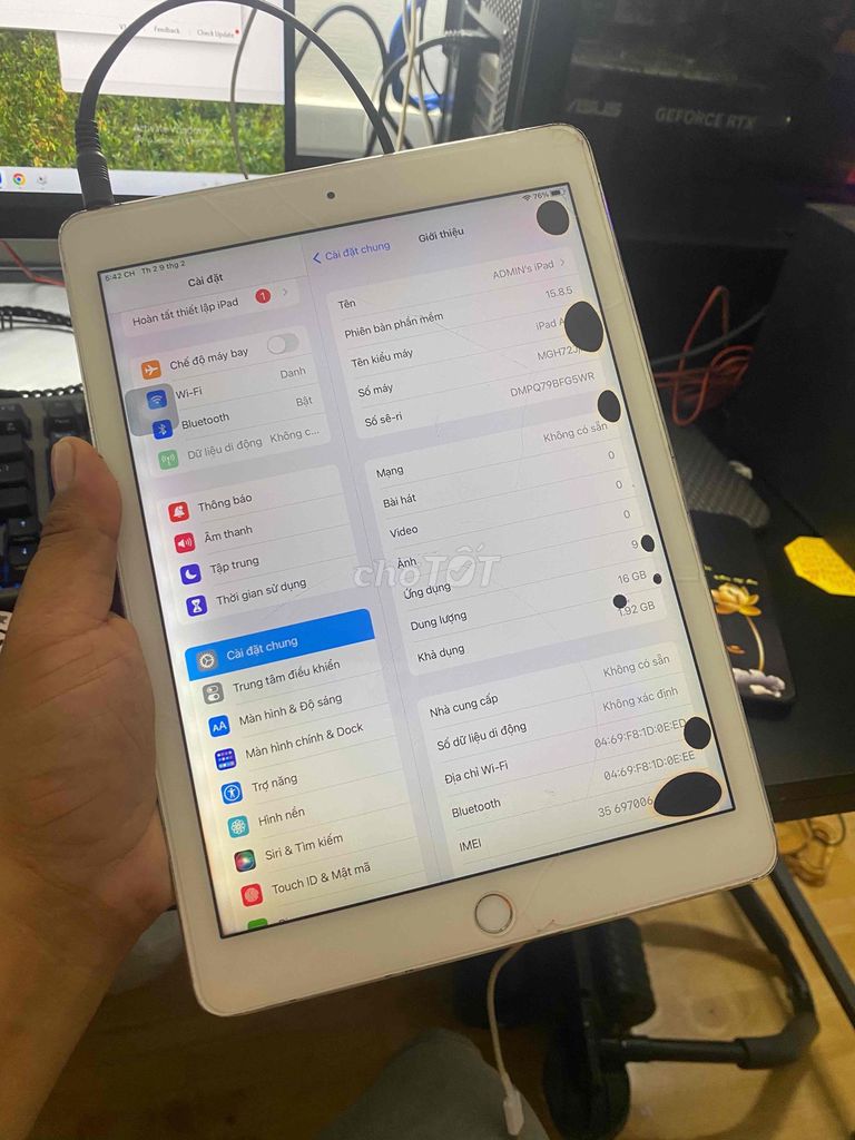 Apple iPad Air 2 16GB 4G Bạc. Mua bán Máy tính bảng tại Thành phố Thủ Đức Tp Hồ Chí Minh được đăng bởi đào ngọc danh hình 1