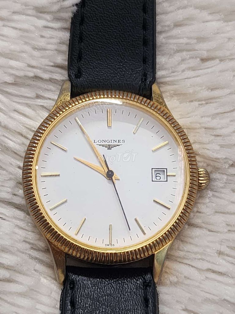 Đồng hồ Longines Thụy sỹ lacke Vàng,máy V8 ic xanh. Mua bán Đồng hồ tại Quận Tân Bình Tp Hồ Chí Minh được đăng bởi Hoàng Sang Swiss hình 1