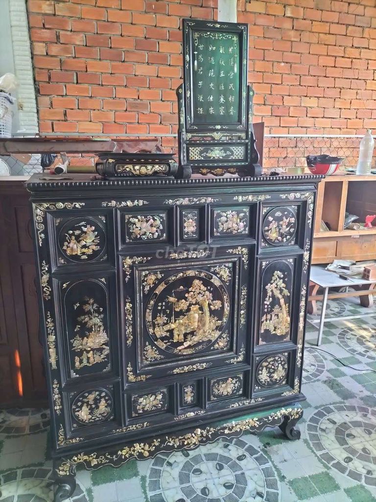 Tủ khảm xà cừ Gỗ, xà cừ Đen. Mua bán Tủ, kệ gia đình tại Thành phố Sa Đéc Đồng Tháp được đăng bởi Phương  hình 1