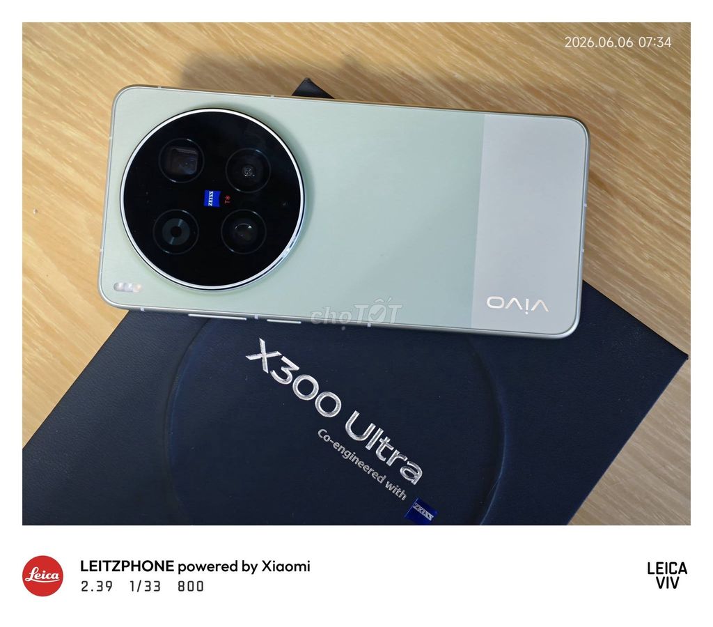 Vivo X300Ultra 512GB Xanh Mint chính hãng Việt Nam. Mua bán Điện thoại tại Quận 10 Tp Hồ Chí Minh được đăng bởi Nguyễn Mạnh Hải hình 1