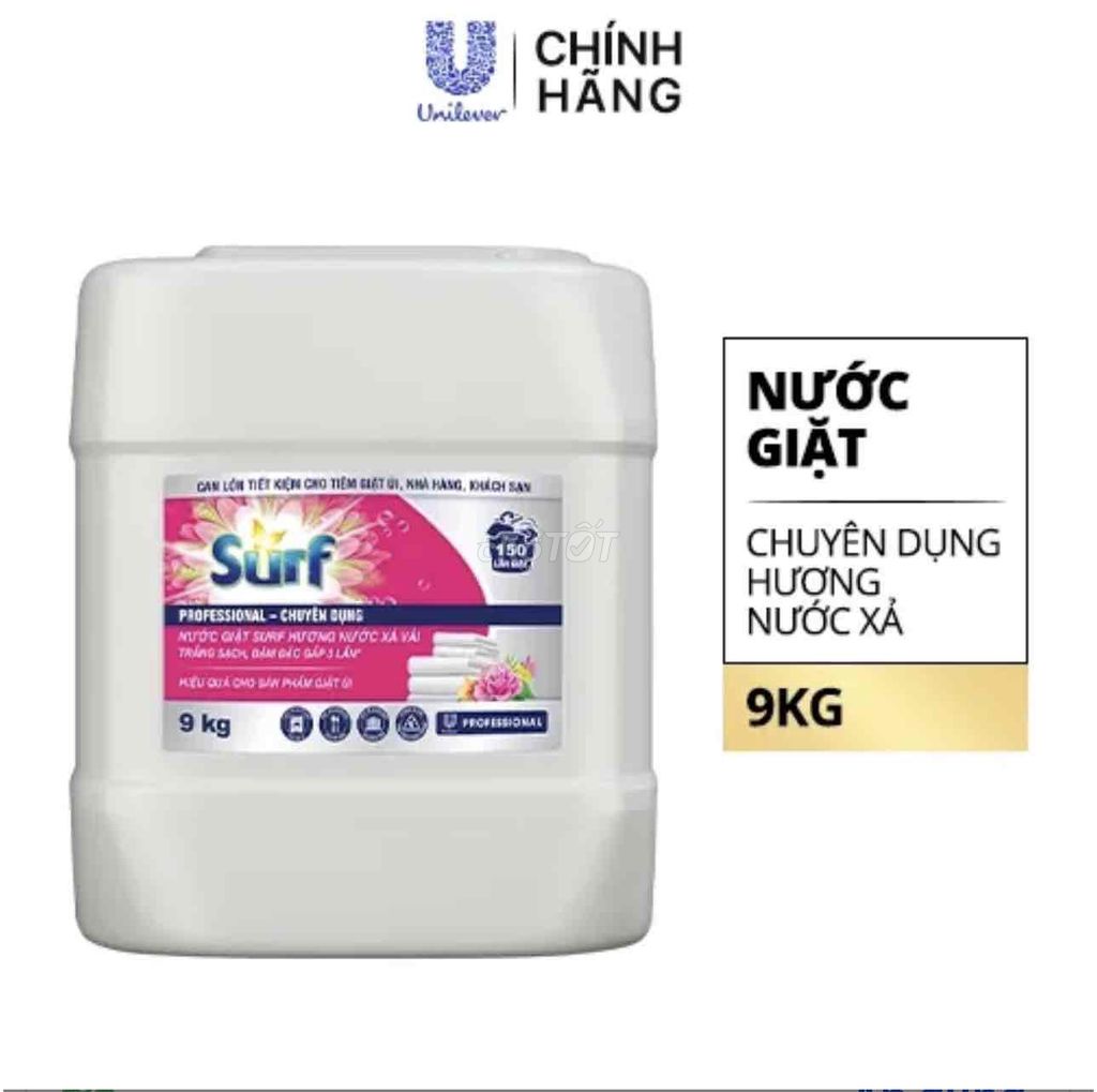 Nước giặt Surf Professional 9kg. Mua bán Thiết bị vệ sinh, nhà tắm tại Huyện Hóc Môn Tp Hồ Chí Minh được đăng bởi Npp Unilever cuchi hocmon q12 hình 1