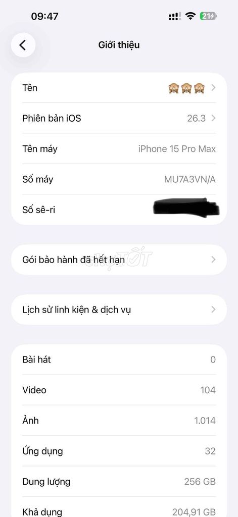 Apple iPhone 15 Pro Max 256GB Xanh. Mua bán Điện thoại tại Thành phố Nam Định Nam Định được đăng bởi z hình 1