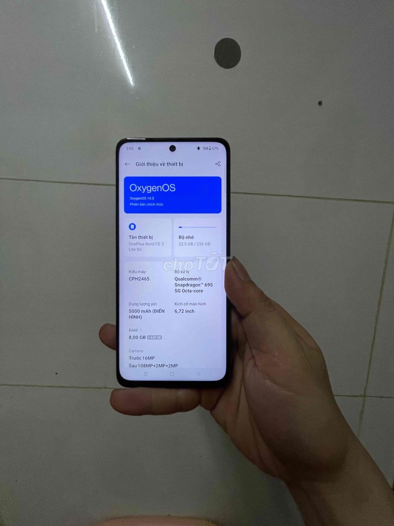OnePlus Nord CE 3 Lite 5G zin bán gl giao lưu