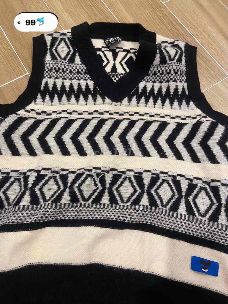 Áo len gile B-BAX Đen, Trắng Unisex. Mua bán Quần áo tại Thành phố Phan Thiết Bình Thuận được đăng bởi Nguyễn Thi Kim Ngân hình 1