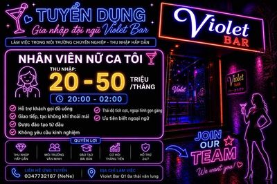Tuyển nhân viện phục vụ counter barNhật Hàn Trung