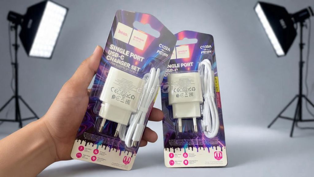 Bộ sạc Hoco C109A 20W Trắng. Mua bán Phụ kiện (Màn hình, Chuột...) tại Thành phố Vũng Tàu Bà Rịa - Vũng Tàu được đăng bởi Phụ Kiện vũng Tàu hình 1