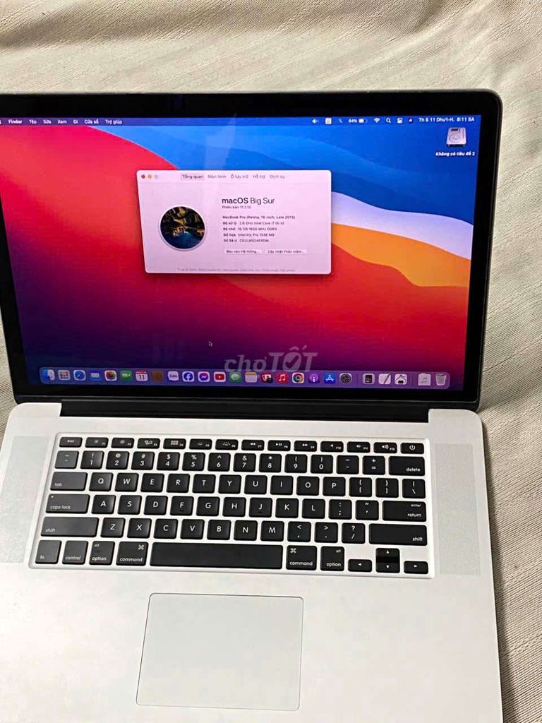 Apple MacBook Pro Retina i7 SSD 512. Mua bán Laptop tại Thành phố Tân An Long An được đăng bởi Đồ xưa cũ  hình 1