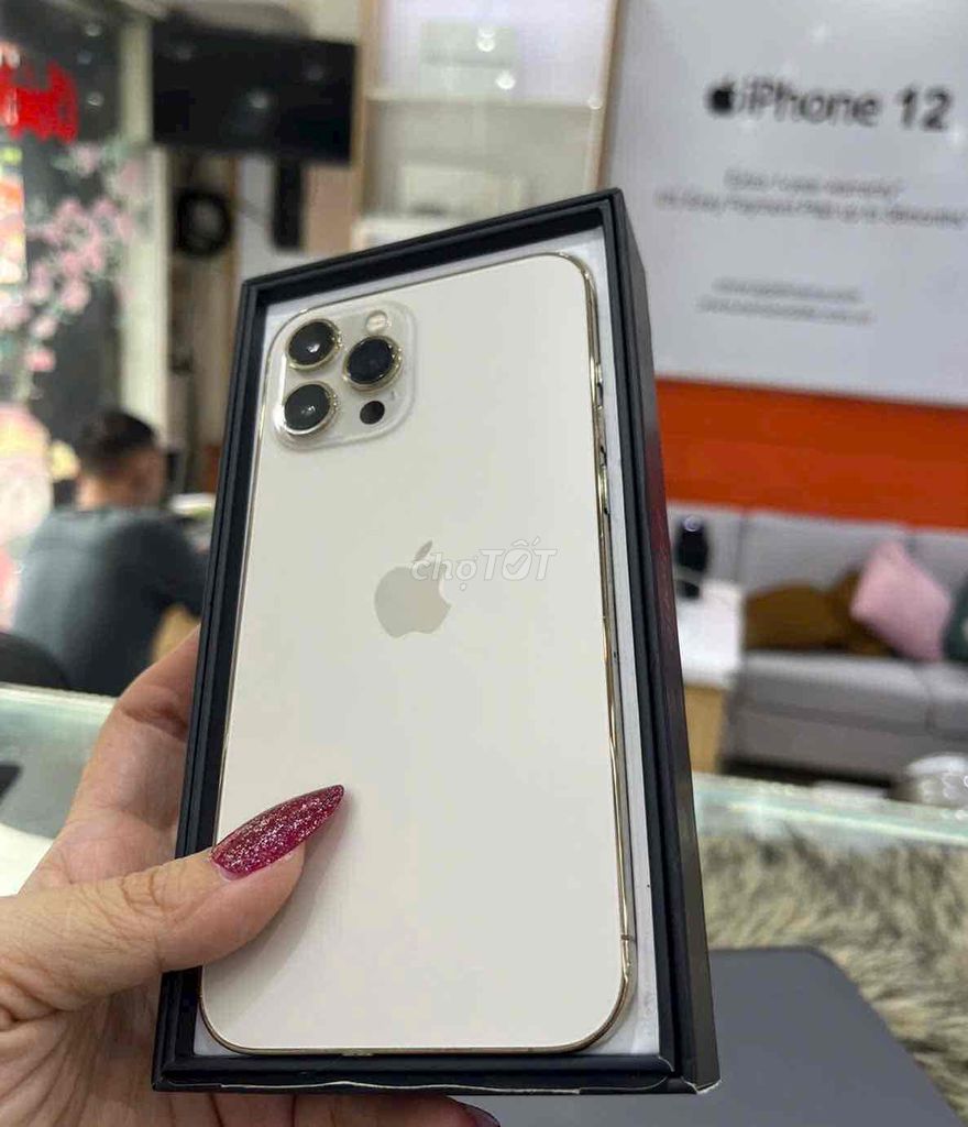 iphone12promax 128gb vàng qtế mỹ pin new100. Mua bán Điện thoại tại Quận 3 Tp Hồ Chí Minh được đăng bởi Nam Á Mobile hình 1