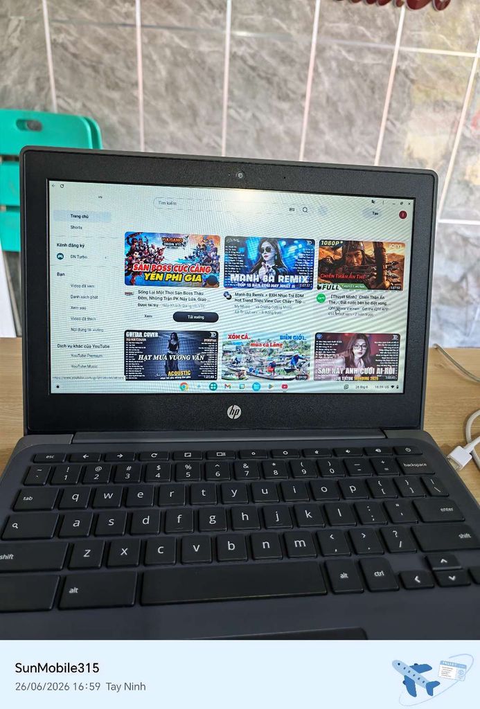 HP Chorme book 13 chạy Androi dể sài Pin trâu . Mua bán Laptop tại Huyện Trảng Bàng Tây Ninh được đăng bởi Sun Mobile Shop Điện Thoại Trảng Bàng Tây Ninh 01 hình 1