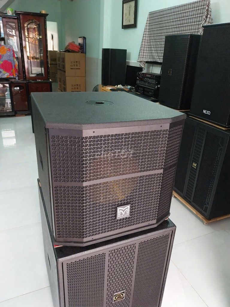 Sub điện Martin bass 3 tấc vỏ sơn đen-mới 100%